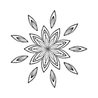 Mandala dekoratif ve dekoratif tasarım 7