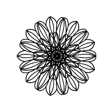 Mandala süs çiçeği arkaplan tasarımı 10