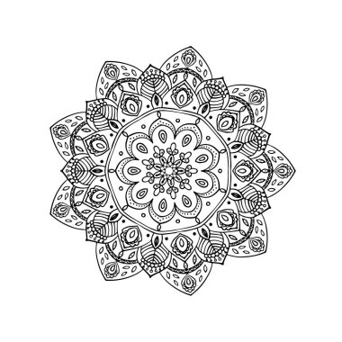 Süslü desenli mandala lüks 4color