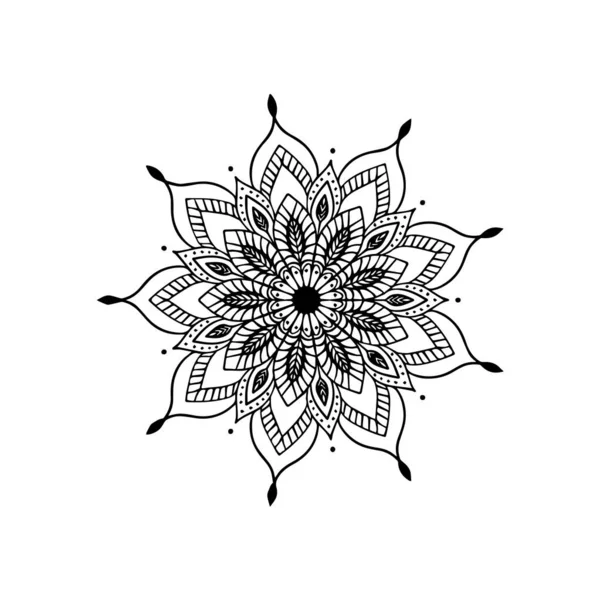 Dibujo Mano Mandala Diseño Abstracto Decorativo5 — Vector de stock