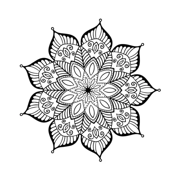 Mandala Decorativo Ornamental Diseño Abstracto9 — Vector de stock