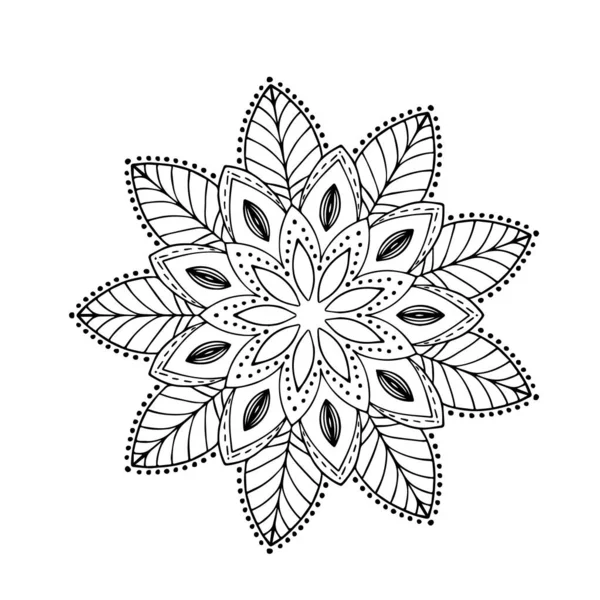Mandala Decorativo Ornamental Diseño Abstracto6 — Vector de stock