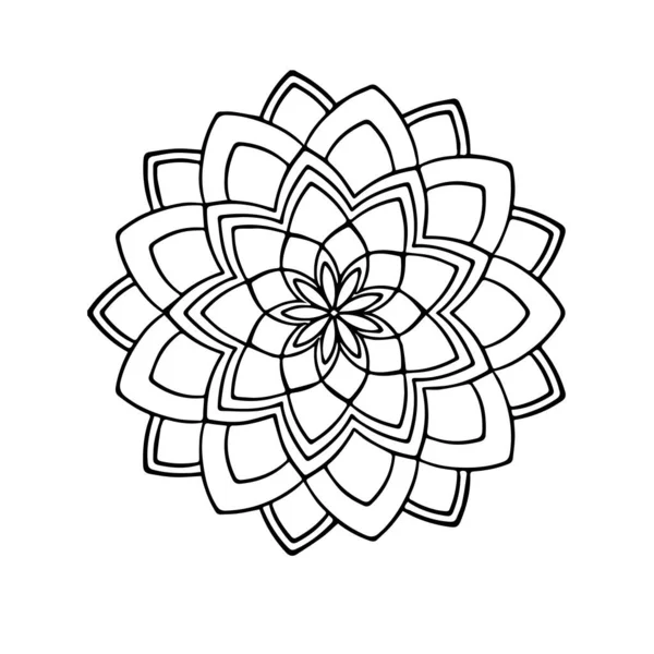 Abstrato Mandala Decorativo Ornamental9 — Vetor de Stock