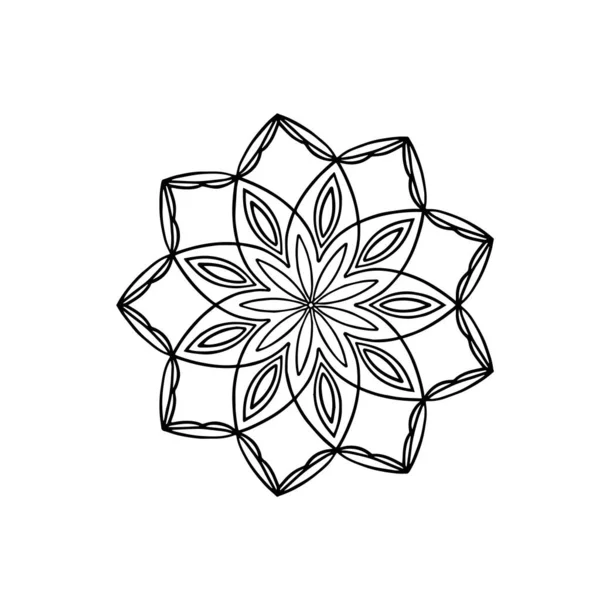 Auszug Aus Mandala Dekorativ Und Ornamental7 — Stockvektor