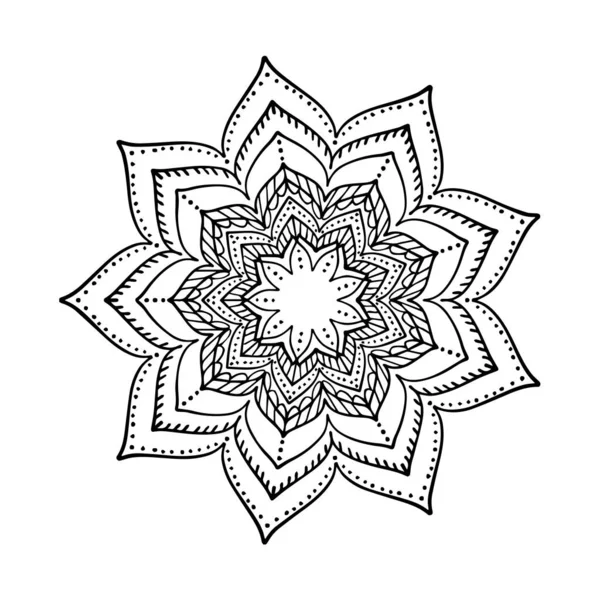 Résumé Mandala Décoratif Ornemental — Image vectorielle