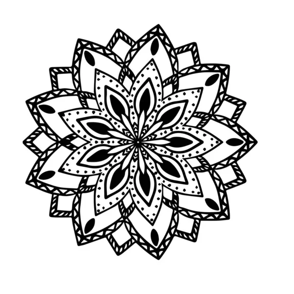 Mandala Design Decorativo Ornamental — Vetor de Stock