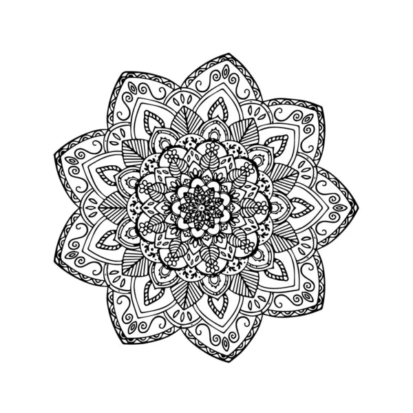 Mandala Motif Ornements Floraux10 — Image vectorielle