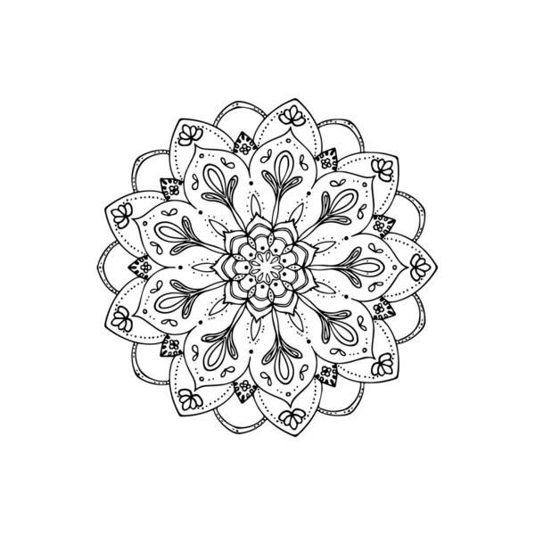 Μοτίβο Mandala Των Λουλουδιών Στολίδια8 — Διανυσματικό Αρχείο