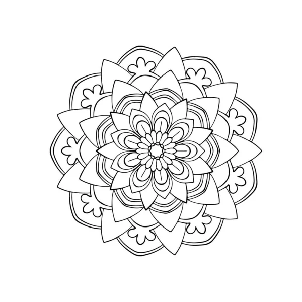 Mandala Motif Ornements Floraux4 — Image vectorielle