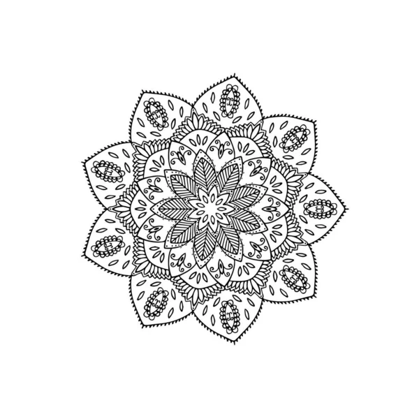 Мандала Квіткових Орнаментів — стоковий вектор