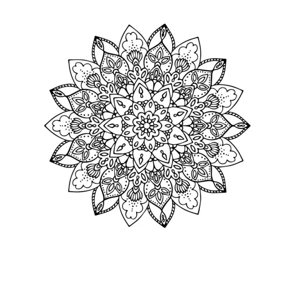 Mandala Der Floralen Zieren1 — Stockvektor