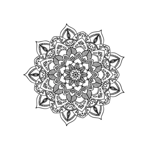 装飾花の背景デザインのパターン7 — ストックベクタ