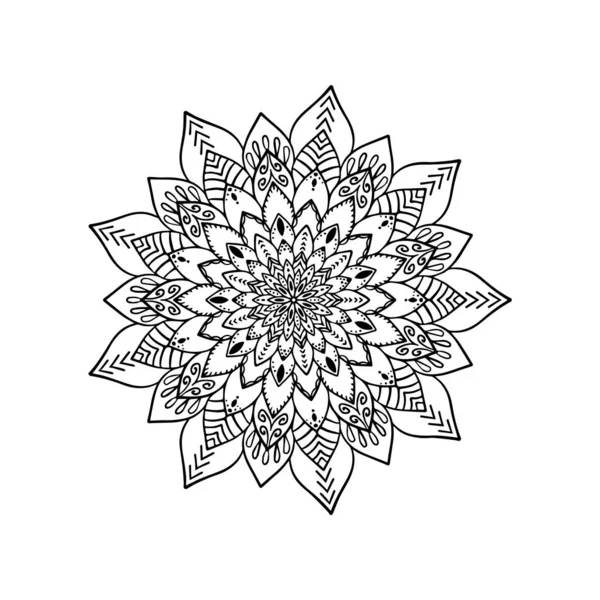 Mandala Ornamental Diseño Fondo Floral6 — Vector de stock