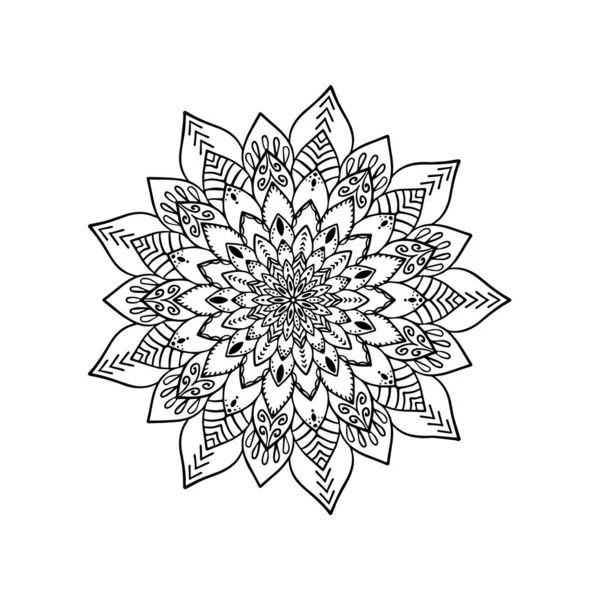 Mandala Ornemental Floral Fond Design5 — Image vectorielle