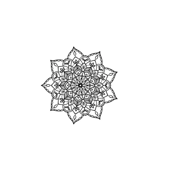Hand Draw Ornamental Pattern Mandala Luxury7 — Stock Vector