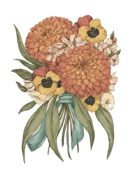 Wonderful Flowers illustration Element