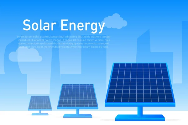 Centrale Solaire Photovoltaïque Vecteur Isométrique Géométrique Vectoriel Concept Technologique — Image vectorielle