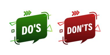 İkili ve eksiler işaretler. İyi ve Kötü İkon. Pozitif ve negatif işaretler