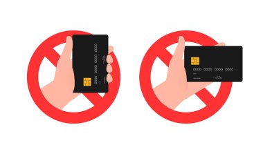 No credit card. No Bank card icon. Cash Only. No credit cards accepted