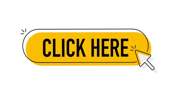 El işaretleyicisi tıklayarak buraya tıklayın. Vektör illüstrasyonu