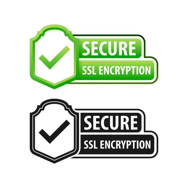 Veilige Verbinding Ssl Schild Beveiligd Https Certificaat Privacy Icoon Ben Stockillustratie