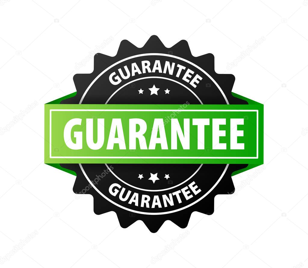 Guarantee Seal Badges with Checkmark for Quality Assurance and Trust. Vector illustration