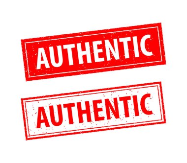 Otantik kırmızı ve beyaz pullar üzerine yazılmıştır. Grunge vintage Otantik kare damgası.