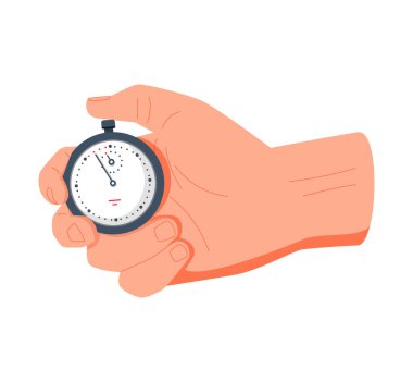 Zamanlayıcı, Hand kronometreyi tutuyor. Zaman yönetimi kavramı