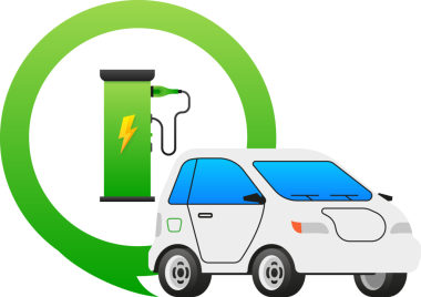 Beyaz bir arabanın şarj olma grafiği