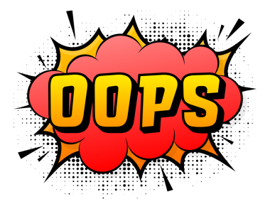 Speech bubble for comic text oops. Cartoon comic sign. Effects explosion