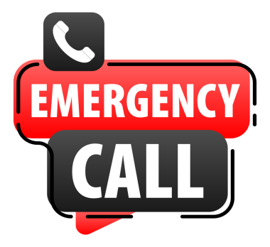 Acil bir telefon var. 911 'i ara. Ambulans ve acil durum. resimleme