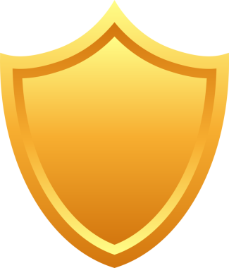 Kalkan takımı. İşaretleri koru. Şövalye ödülü. Güvenlik etiketi. resimleme