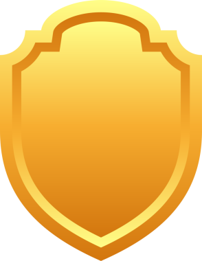 Kalkan takımı. İşaretleri koru. Şövalye ödülü. Güvenlik etiketi. resimleme