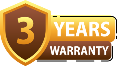 Yıllar garantili kalkan etiketi. Genişletilmiş Garanti Kapsamıyla Kalite ve Dayanıklılık Güvencesi. resimleme