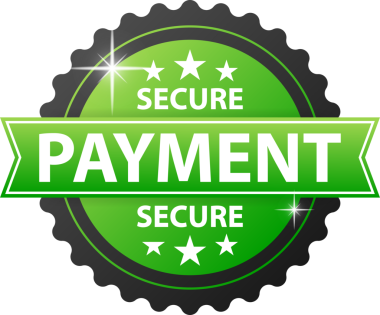 Güvenli ödeme etiketi. Çevrimiçi ödeme yaparken maksimum güvenlik ve güvenilirlik. resimleme