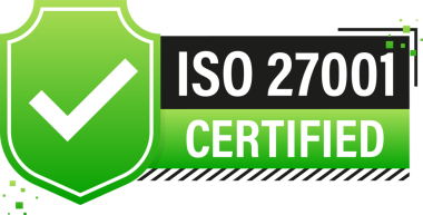 ISO onaylı damga ve etiketler. Kalite kontrol sistemi onaylandı. resimleme