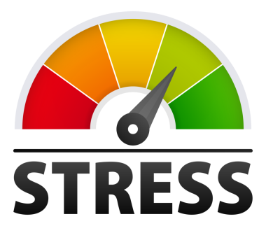Stres ölçeği testi. Stres seviyesini düşür. resimleme