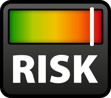 Hız göstergesi riski. Risk göstergesi simgesi. Yüksek risk ölçer.