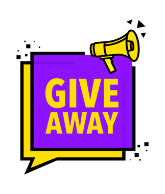 Bağış Anonsu Megafon Etiketi. Hoparlör konuşma balonu