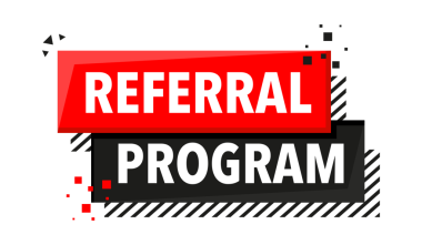 Yönlendirme Programı Megafon Etiketi. Hoparlör konuşma balonu