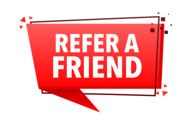 Arkadaş Duyuru Megafon Etiketi. Hoparlör konuşma balonu