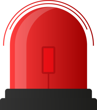 Polis sireni arabası. Işık teşhircisi, Acil Durum illüstrasyonu