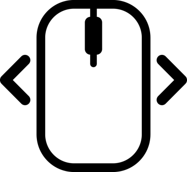 Beyaz arkaplanda bilgisayar faresi simgesi. resimleme