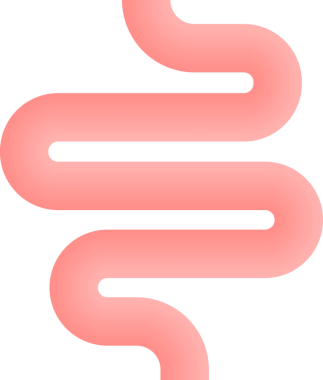 Kolit. Mide. Abdominal şişkinlik Sağlık hizmetleri illüstrasyonu