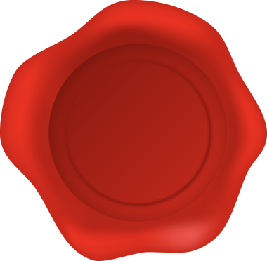 Kırmızı Balmumu Mührü. Boş mumlu kabartma