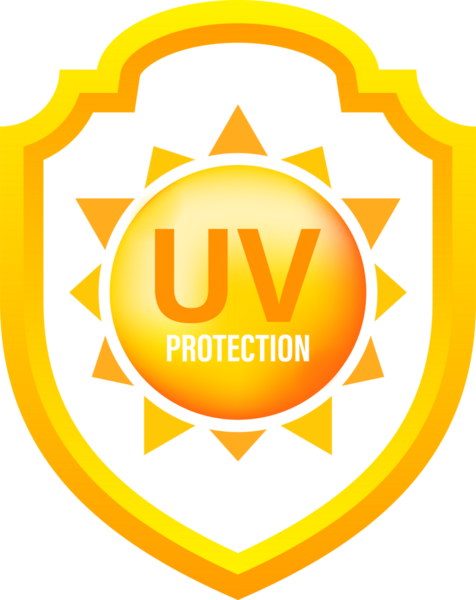 Ultraviyole koruma. Cildinizi zararlı güneş ışınlarından korumak için. resimleme