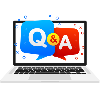 Soru ve Cevap Köpüklü Sohbet ikonu. resimleme.