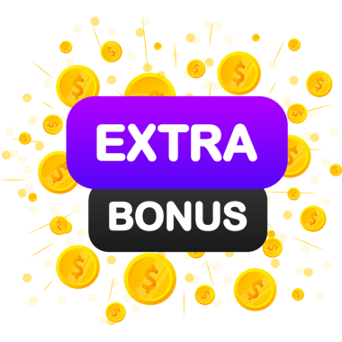 Fazladan ikramiye. Gerçekçi afiş. Ürün reklamı. Web tasarımı. resimleme