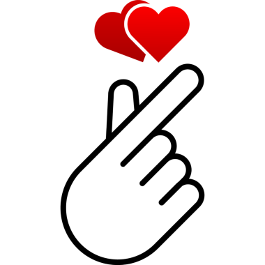 Parmak izi tasarımı için Doodle kalp el hareketini sever. Çizim, düz tasarım.