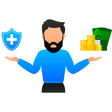 Paralı ikon ve tıbbi tasarım için sağlık tabelası. Düz dizayn. Dolar faturası.